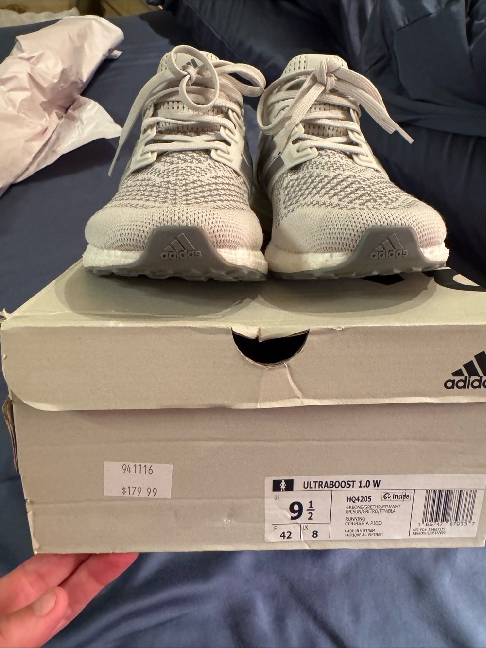 adidas Women’s ultraboost 1.0 grey Running Sneakers